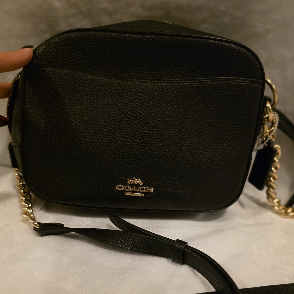 Coach Black and Gold Crossbody Bag